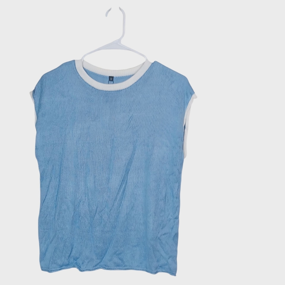 Disamer Womens Blue Thin Sweater Size M New